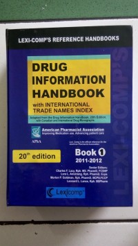 DRUG INFORMATION HANDBOOK WINTH INTERNATIONAL TRADE NAMES INDEX, BOOK 1 (2011-2012)